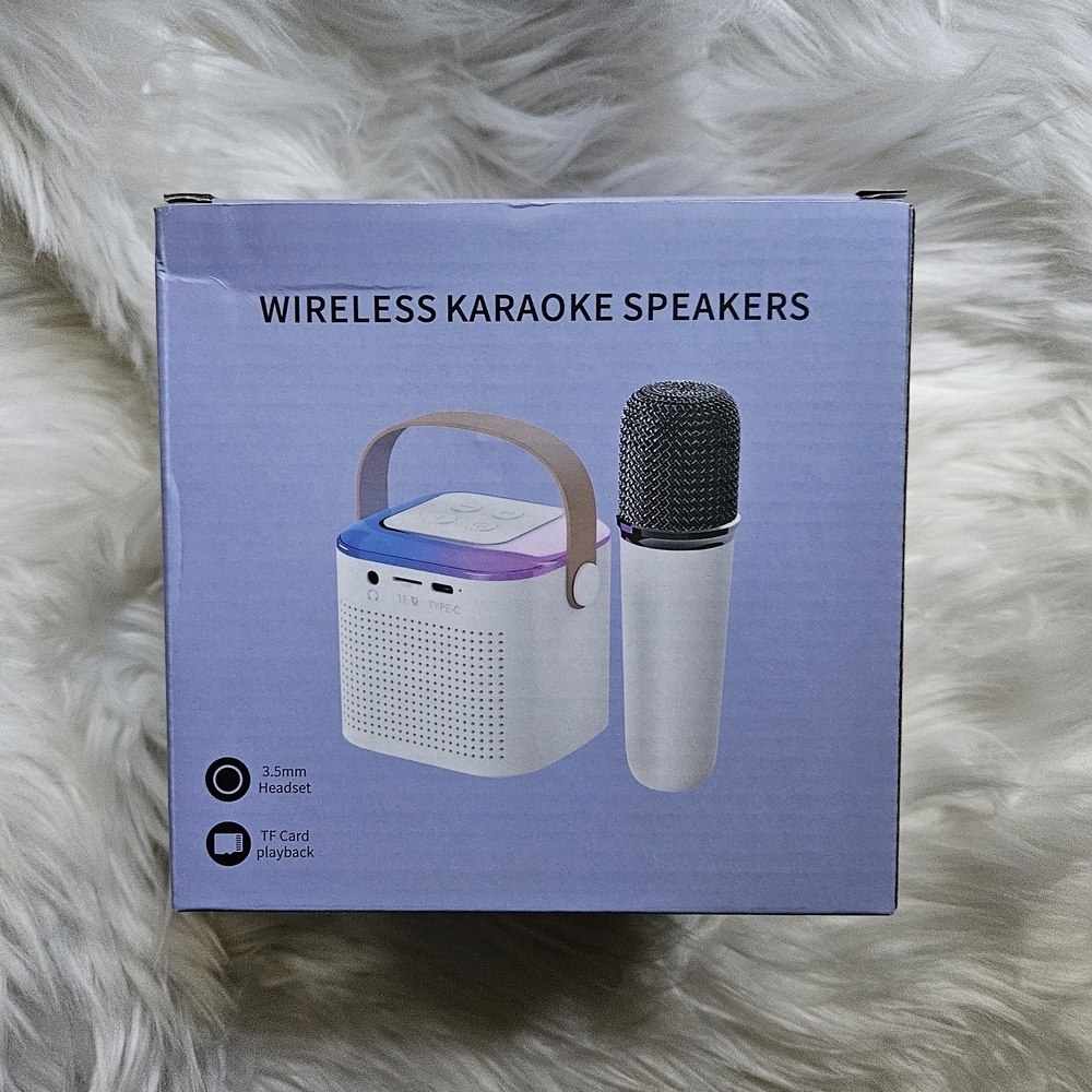 Othr Wireless Karaoke Speaker - White and Purple